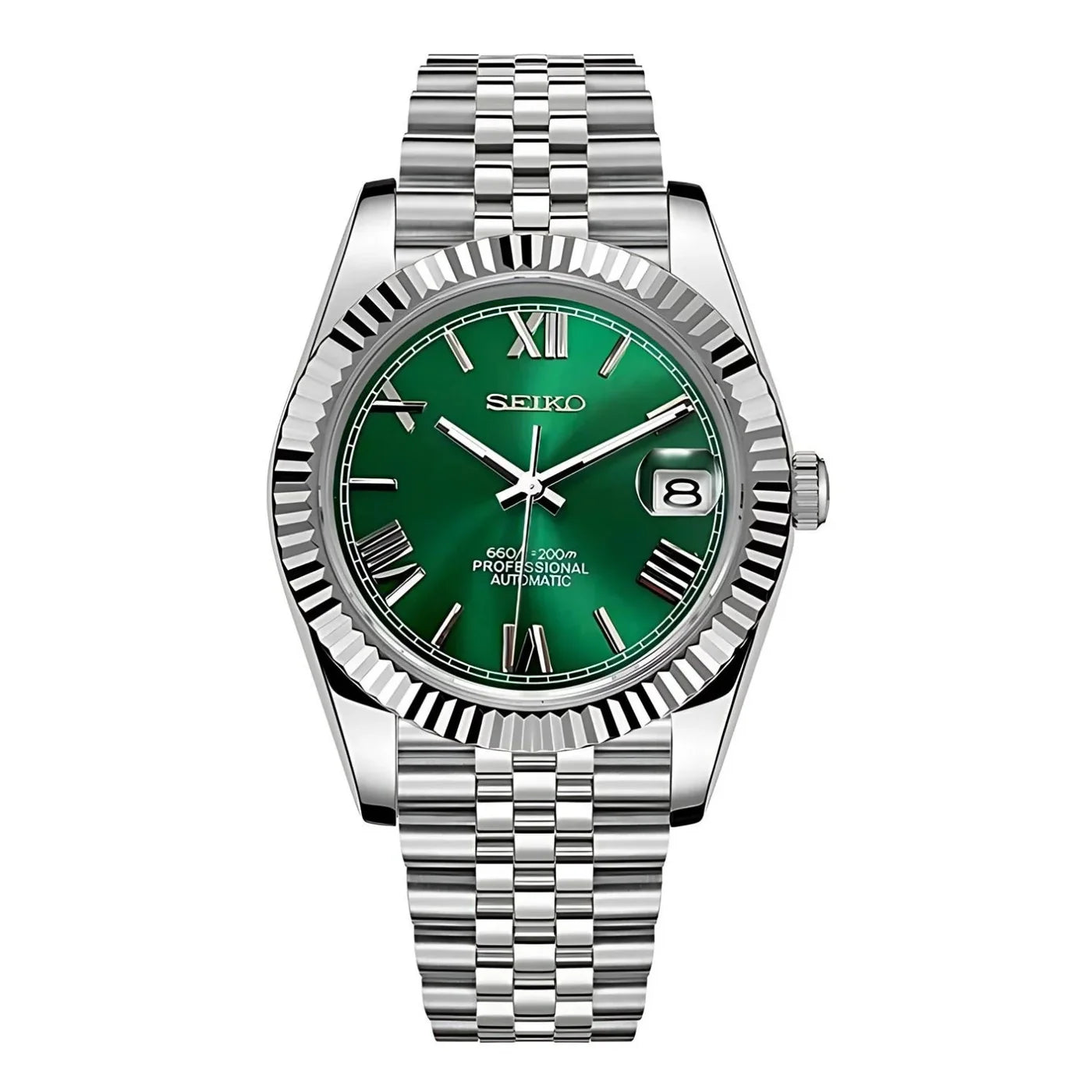 Seiko Green Roman